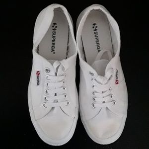 Superga women white sneaker US size 9